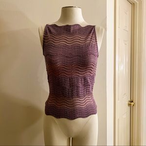 💜Light Purple Tank Top w/Nice Stitching Detail💜